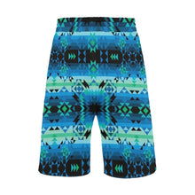 Load image into Gallery viewer, Green Star Men&#39;s All Over Print Casual Shorts (Model L23) short e-joyer 
