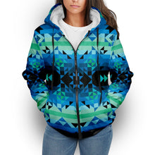 Load image into Gallery viewer, Green Star Sherpa Hoodie hoodie Herman 
