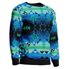 Load image into Gallery viewer, Green Star Unisex Crewneck Long Sleeve Top 49 Dzine 
