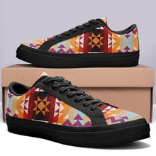 Load image into Gallery viewer, Heatwave Aapisi Low Top Canvas Shoes Black Sole aapisi Herman 
