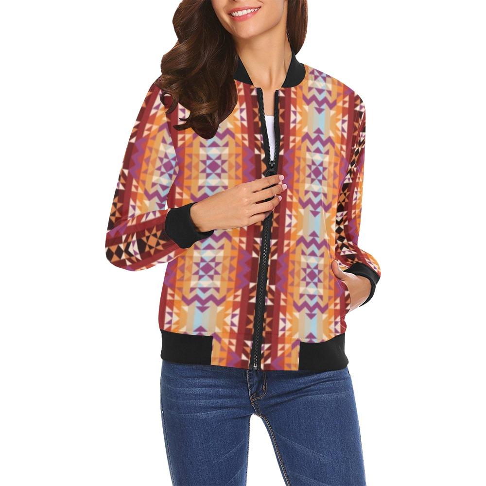 Heatwave All Over Print Bomber Jacket for Women (Model H19) All Over Print Bomber Jacket for Women (H19) e-joyer 