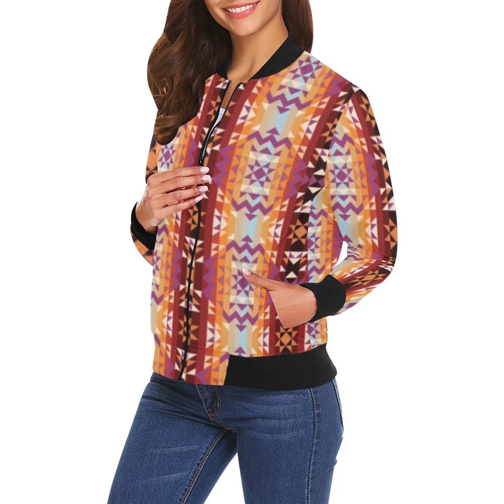 Heatwave All Over Print Bomber Jacket for Women (Model H19) All Over Print Bomber Jacket for Women (H19) e-joyer 