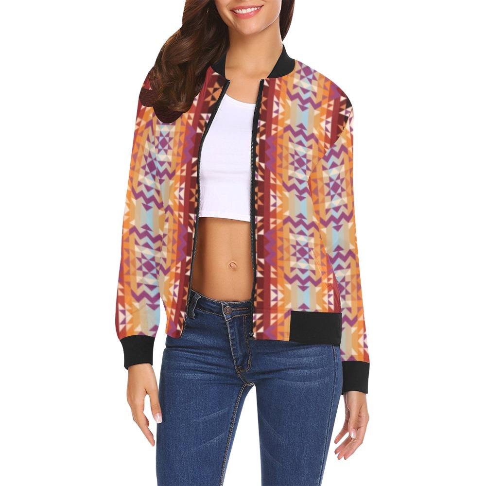 Heatwave All Over Print Bomber Jacket for Women (Model H19) All Over Print Bomber Jacket for Women (H19) e-joyer 