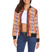 Load image into Gallery viewer, Heatwave All Over Print Bomber Jacket for Women (Model H19) All Over Print Bomber Jacket for Women (H19) e-joyer 
