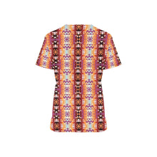 Load image into Gallery viewer, Heatwave All Over Print Scrub Top Scrub Top e-joyer 
