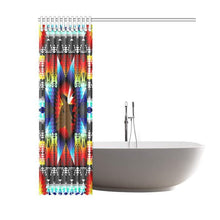 Load image into Gallery viewer, Horse with Feathers Star Shower Curtain 60&quot;x72&quot; Shower Curtain 60&quot;x72&quot; e-joyer 
