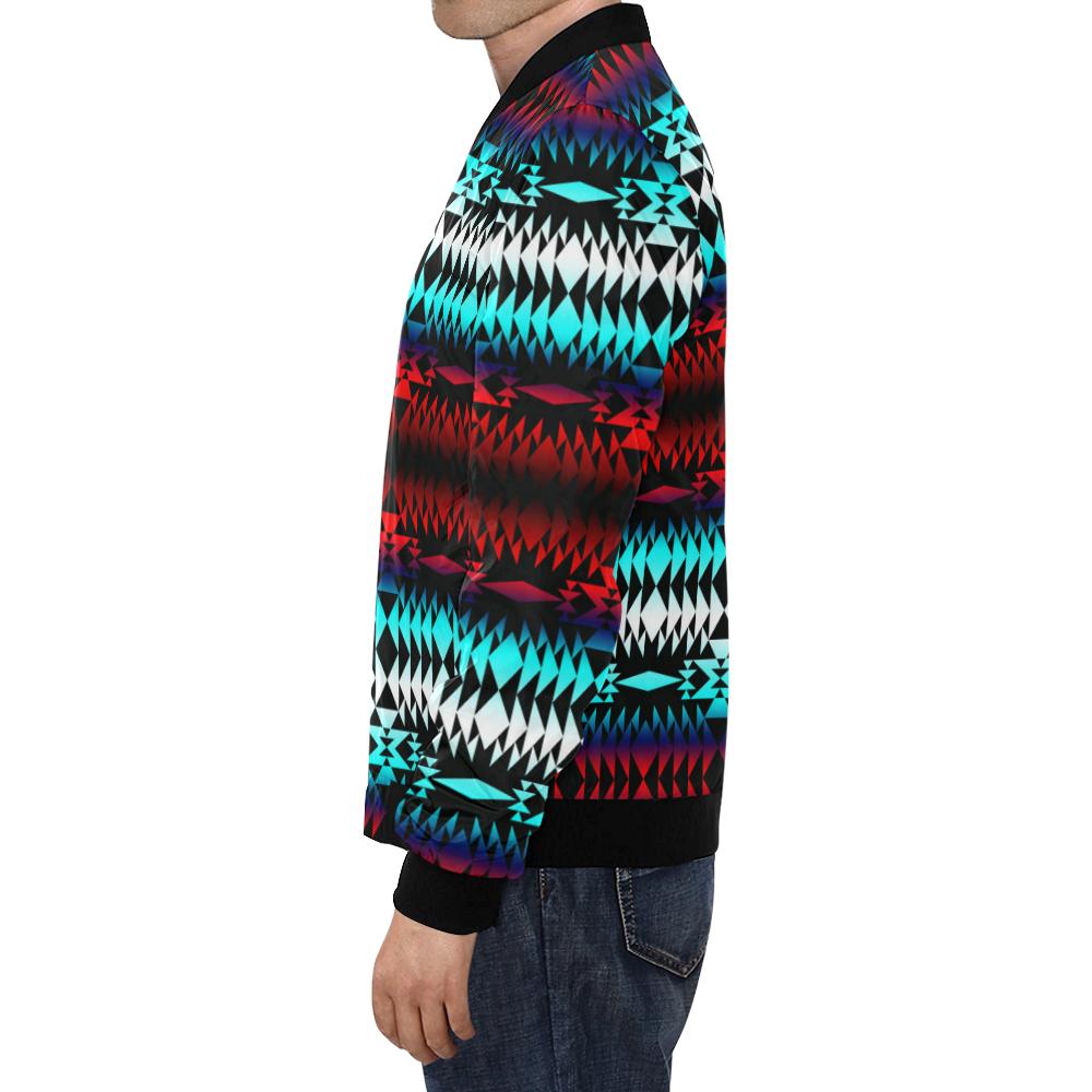 In Between Two Worlds All Over Print Bomber Jacket for Men (Model H19) All Over Print Bomber Jacket for Men (H19) e-joyer 