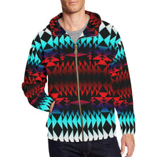 Load image into Gallery viewer, In Between Two Worlds All Over Print Full Zip Hoodie for Men (Model H14) All Over Print Full Zip Hoodie for Men (H14) e-joyer 
