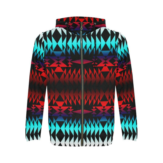 In Between Two Worlds All Over Print Full Zip Hoodie for Men (Model H14) All Over Print Full Zip Hoodie for Men (H14) e-joyer 
