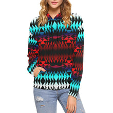 Load image into Gallery viewer, In Between Two Worlds All Over Print Hoodie for Women (USA Size) (Model H13) All Over Print Hoodie for Women (H13) e-joyer 
