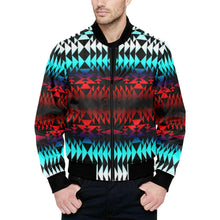 Load image into Gallery viewer, In Between Two Worlds All Over Print Quilted Bomber Jacket for Men (Model H33) All Over Print Quilted Jacket for Men (H33) e-joyer 
