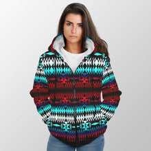 Load image into Gallery viewer, In Between Two Worlds Sherpa Hoodie 49 Dzine 
