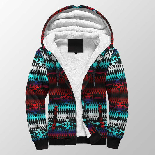 In Between Two Worlds Sherpa Hoodie 49 Dzine 