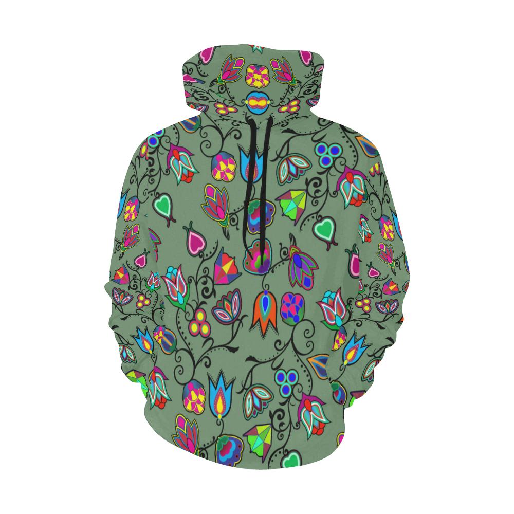 Indigenous Paisley - Dark Sea Hoodie for Women by 49 Dzine