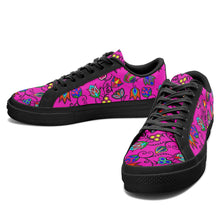 Load image into Gallery viewer, Indigenous Paisley Aapisi Low Top Canvas Shoes Black Sole 49 Dzine 
