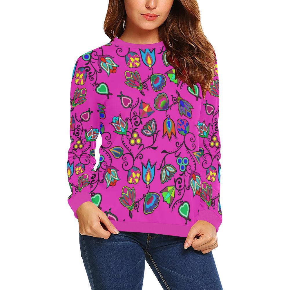 Indigenous Paisley All Over Print Crewneck Sweatshirt for Women (Model H18) Crewneck Sweatshirt for Women (H18) e-joyer 