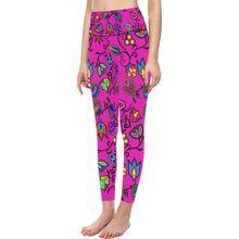 Load image into Gallery viewer, Indigenous Paisley All Over Print High-Waisted Leggings (Model L36) High-Waisted Leggings (L36) e-joyer 
