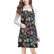 Load image into Gallery viewer, Indigenous Paisley Black All Over Print Apron All Over Print Apron e-joyer 
