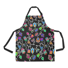 Load image into Gallery viewer, Indigenous Paisley Black All Over Print Apron All Over Print Apron e-joyer 
