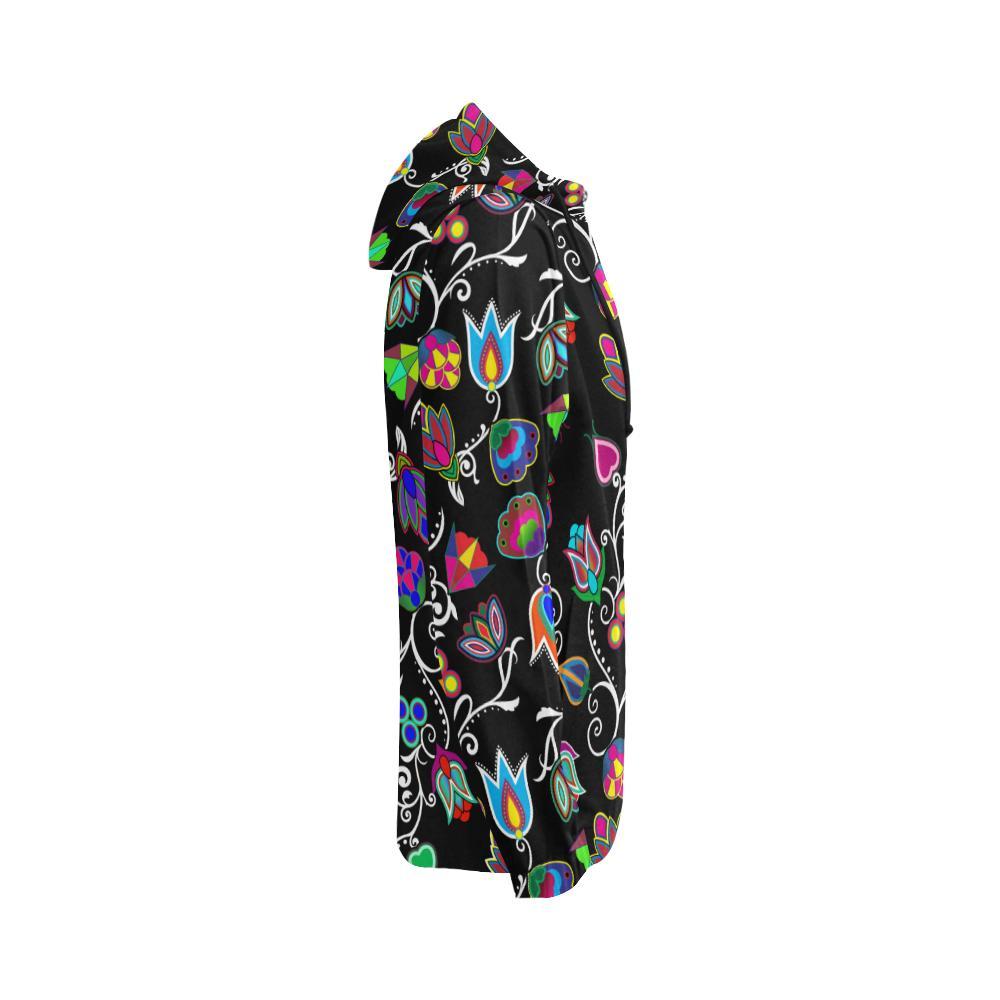 Indigenous Paisley Black All Over Print Full Zip Hoodie for Women (Model H14) All Over Print Full Zip Hoodie for Women (H14) e-joyer 