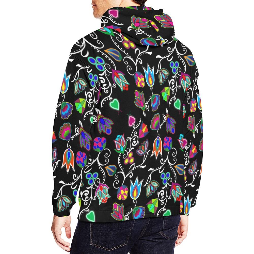 Indigenous Paisley Black All Over Print Hoodie for Men (USA Size) (Model H13) All Over Print Hoodie for Men (H13) e-joyer 