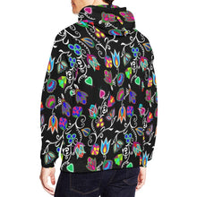 Load image into Gallery viewer, Indigenous Paisley Black All Over Print Hoodie for Men (USA Size) (Model H13) All Over Print Hoodie for Men (H13) e-joyer 
