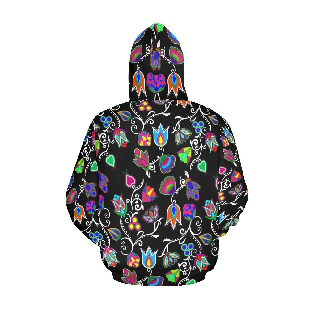 Indigenous Paisley Black All Over Print Hoodie for Men (USA Size) (Model H13) All Over Print Hoodie for Men (H13) e-joyer 