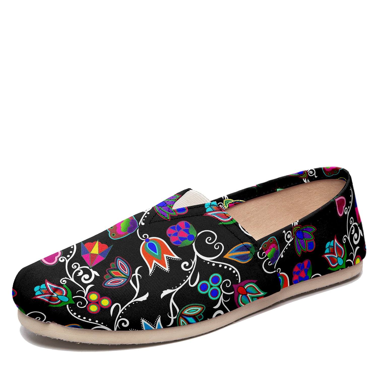 Indigenous Paisley Black Casual Unisex Slip On Shoe Herman 