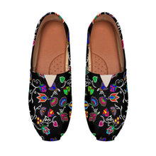 Load image into Gallery viewer, Indigenous Paisley Black Casual Unisex Slip On Shoe Herman 
