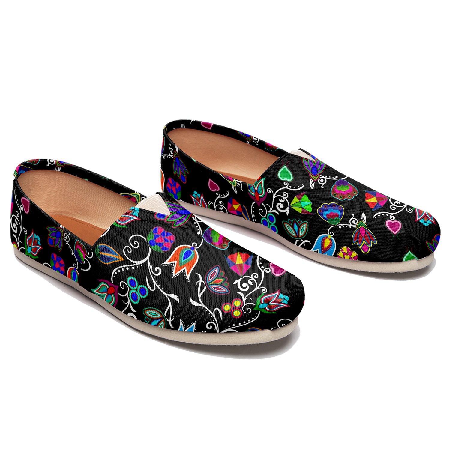 Indigenous Paisley Black Casual Unisex Slip On Shoe Herman 