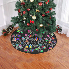 Load image into Gallery viewer, Indigenous Paisley Black Christmas Tree Skirt 47&quot; x 47&quot; Christmas Tree Skirt e-joyer 
