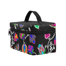 Load image into Gallery viewer, Indigenous Paisley Black Cosmetic Bag/Large (Model 1658) Cosmetic Bag e-joyer 
