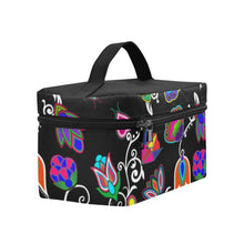 Load image into Gallery viewer, Indigenous Paisley Black Cosmetic Bag/Large (Model 1658) Cosmetic Bag e-joyer 
