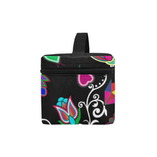 Load image into Gallery viewer, Indigenous Paisley Black Cosmetic Bag/Large (Model 1658) Cosmetic Bag e-joyer 
