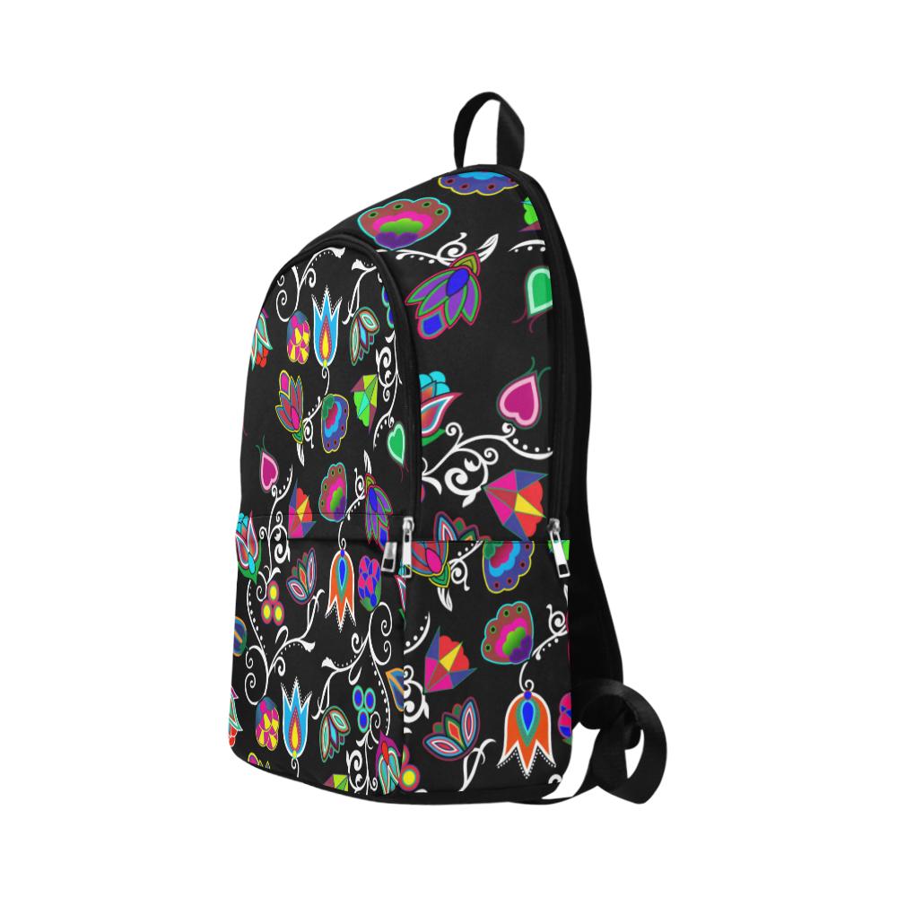 Indigenous Paisley Black Fabric Backpack for Adult (Model 1659) Casual Backpack for Adult (1659) e-joyer 