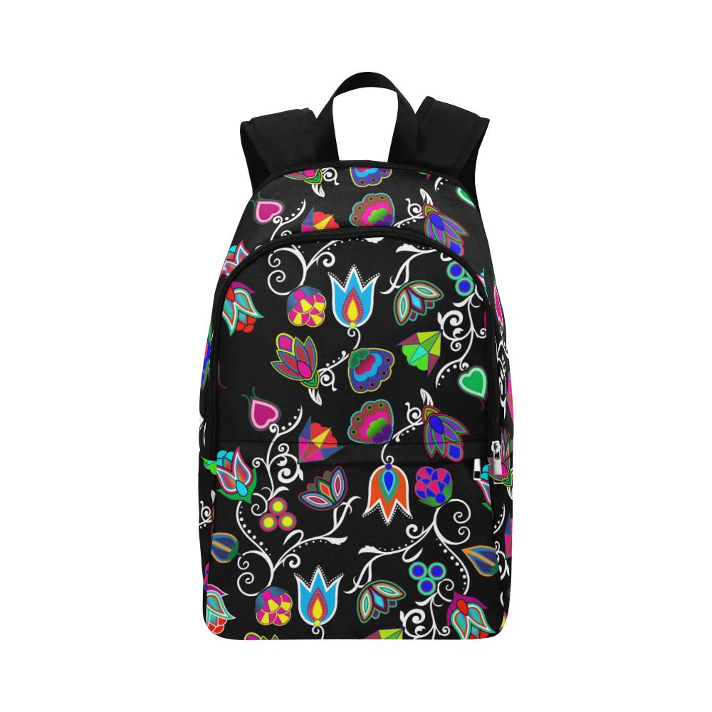 Indigenous Paisley Black Fabric Backpack for Adult (Model 1659) Casual Backpack for Adult (1659) e-joyer 