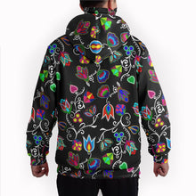 Load image into Gallery viewer, Indigenous Paisley Black Hoodie with Face Cover 49 Dzine 
