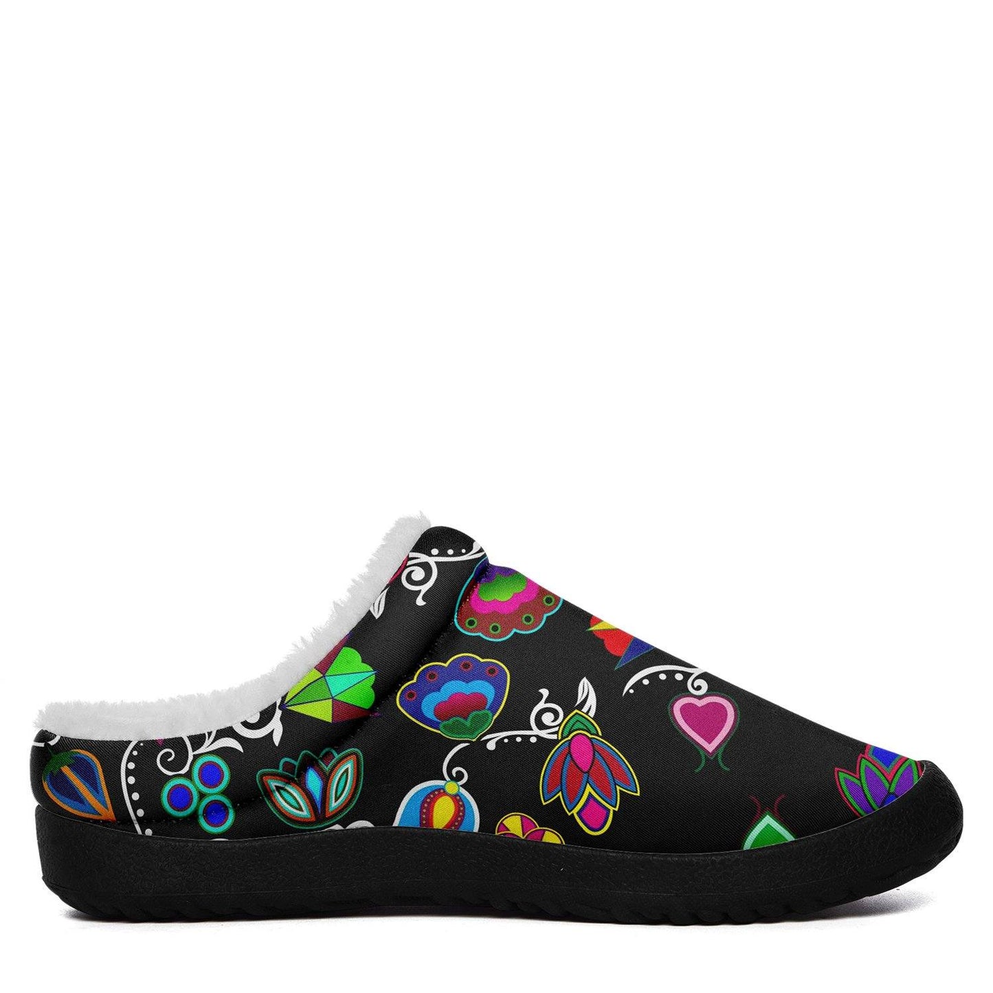 Indigenous Paisley Black Ikinnii Indoor Slipper 49 Dzine 