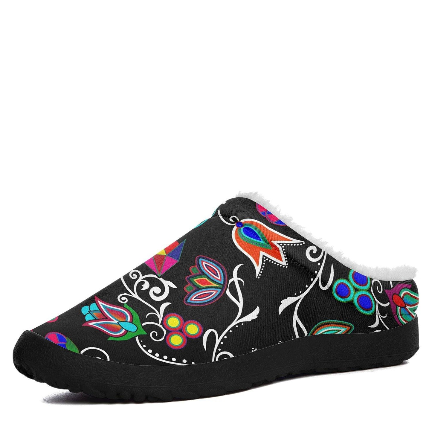 Indigenous Paisley Black Ikinnii Indoor Slipper 49 Dzine 