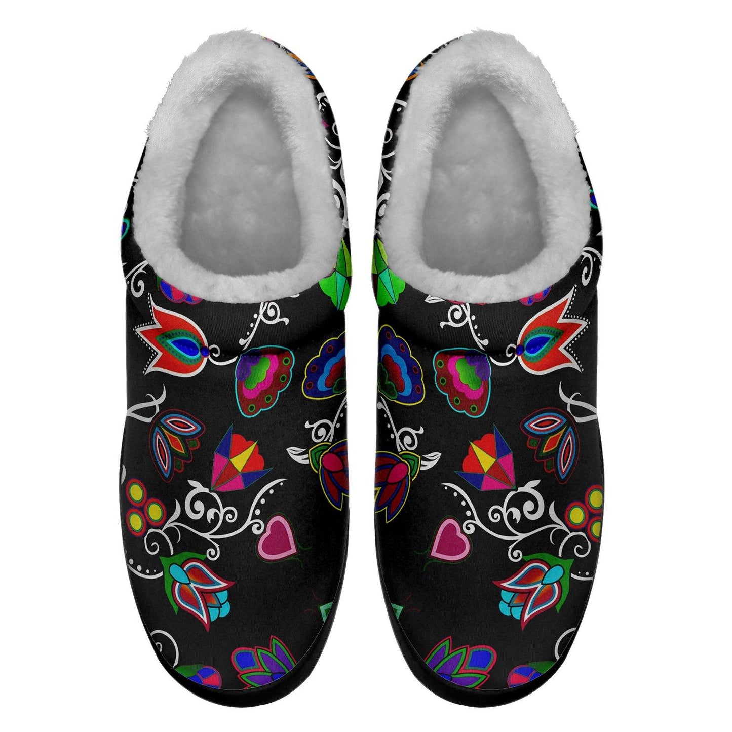 Indigenous Paisley Black Ikinnii Indoor Slipper 49 Dzine 