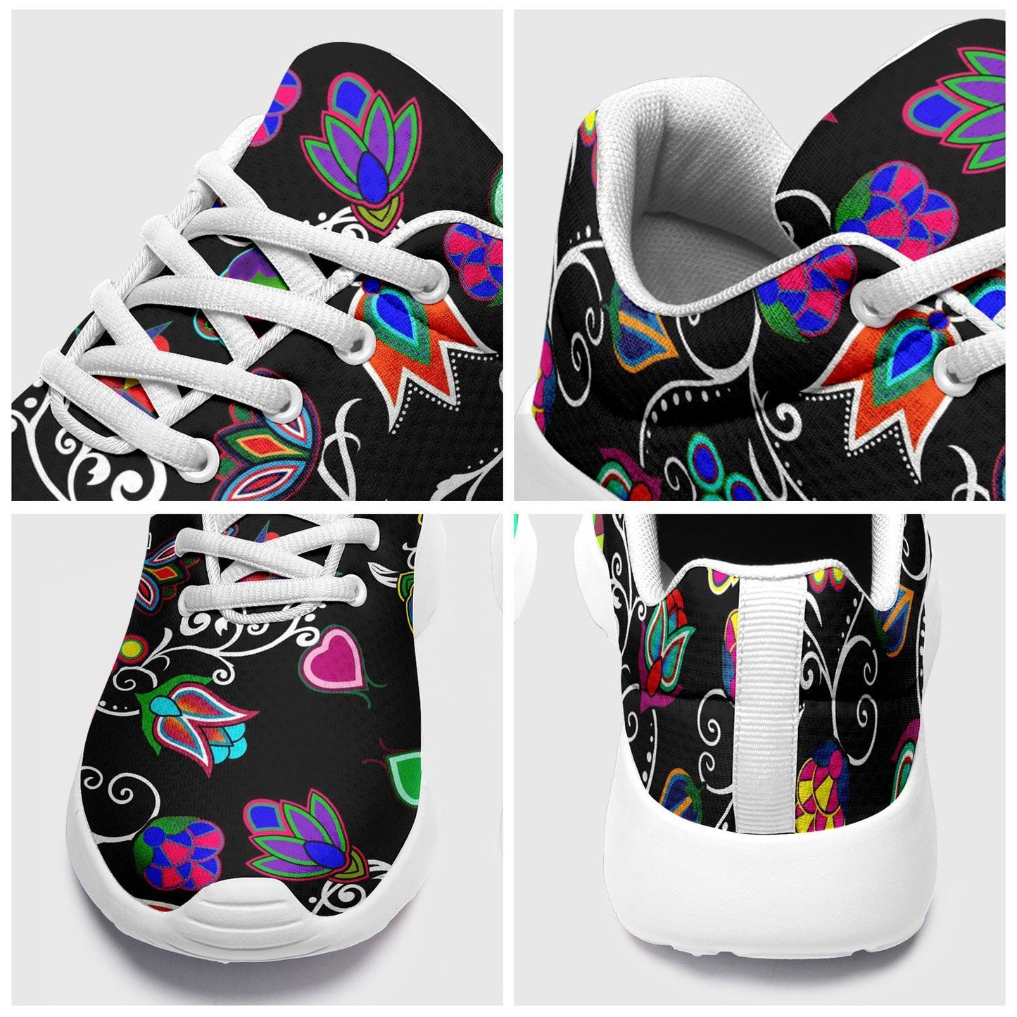 Indigenous Paisley Black Ikkaayi Sport Sneakers 49 Dzine 