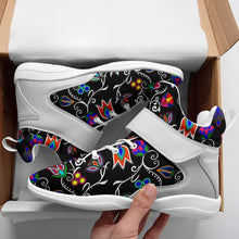 Load image into Gallery viewer, Indigenous Paisley Black Ipottaa Basketball / Sport High Top Shoes 49 Dzine 
