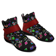 Load image into Gallery viewer, Indigenous Paisley Black Ipottaa Basketball / Sport High Top Shoes 49 Dzine 
