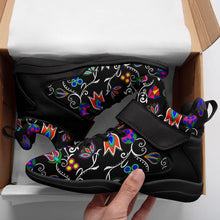 Load image into Gallery viewer, Indigenous Paisley Black Ipottaa Basketball / Sport High Top Shoes 49 Dzine 
