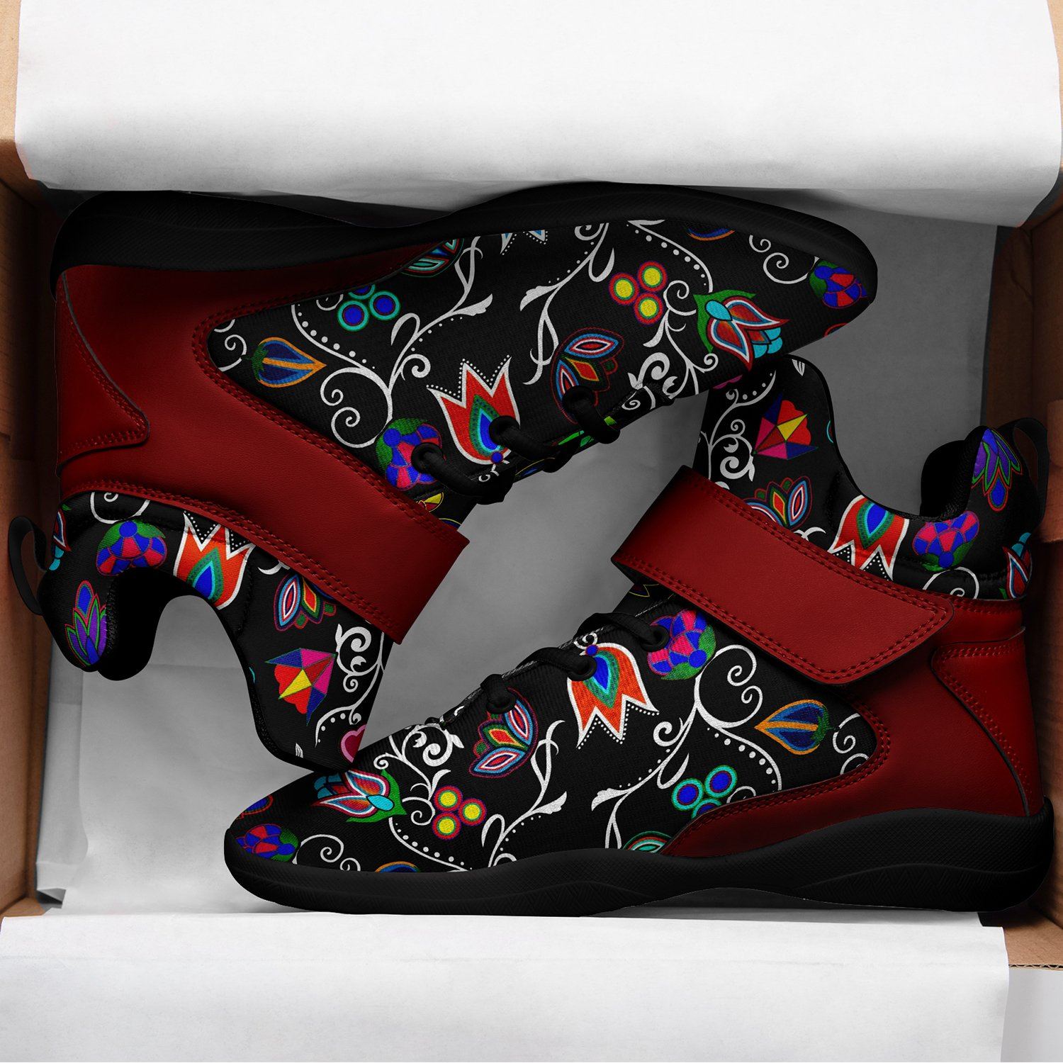 Indigenous Paisley Black Ipottaa Basketball / Sport High Top Shoes 49 Dzine 