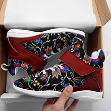 Load image into Gallery viewer, Indigenous Paisley Black Ipottaa Basketball / Sport High Top Shoes 49 Dzine 
