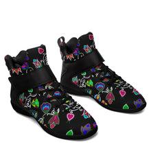 Load image into Gallery viewer, Indigenous Paisley Black Ipottaa Basketball / Sport High Top Shoes 49 Dzine 
