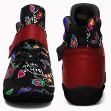 Load image into Gallery viewer, Indigenous Paisley Black Ipottaa Basketball / Sport High Top Shoes 49 Dzine 
