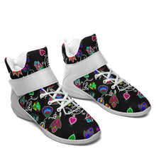 Load image into Gallery viewer, Indigenous Paisley Black Ipottaa Basketball / Sport High Top Shoes 49 Dzine 
