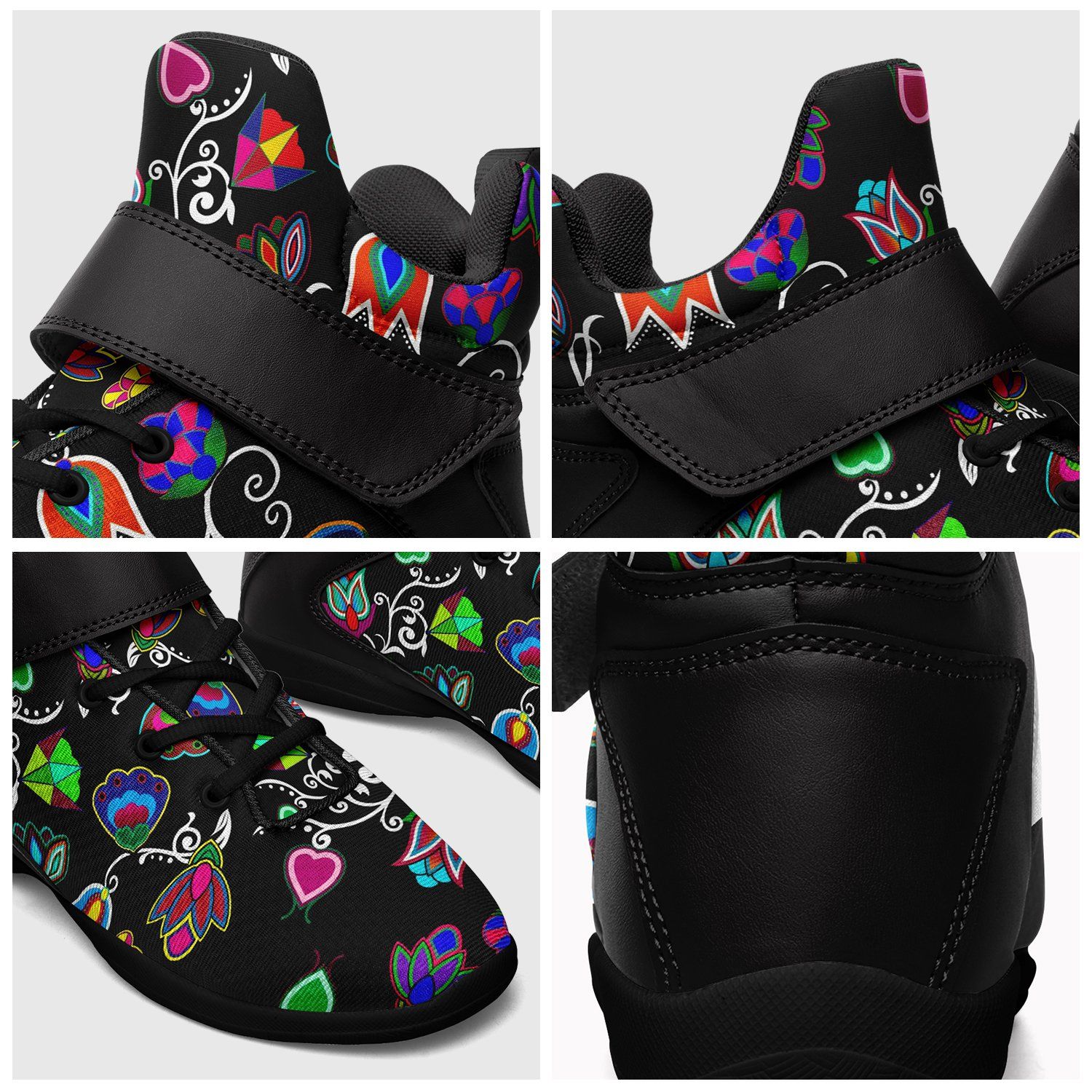 Indigenous Paisley Black Ipottaa Basketball / Sport High Top Shoes 49 Dzine 